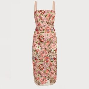 Sam Edelman Floral Embriodered Midi Dress